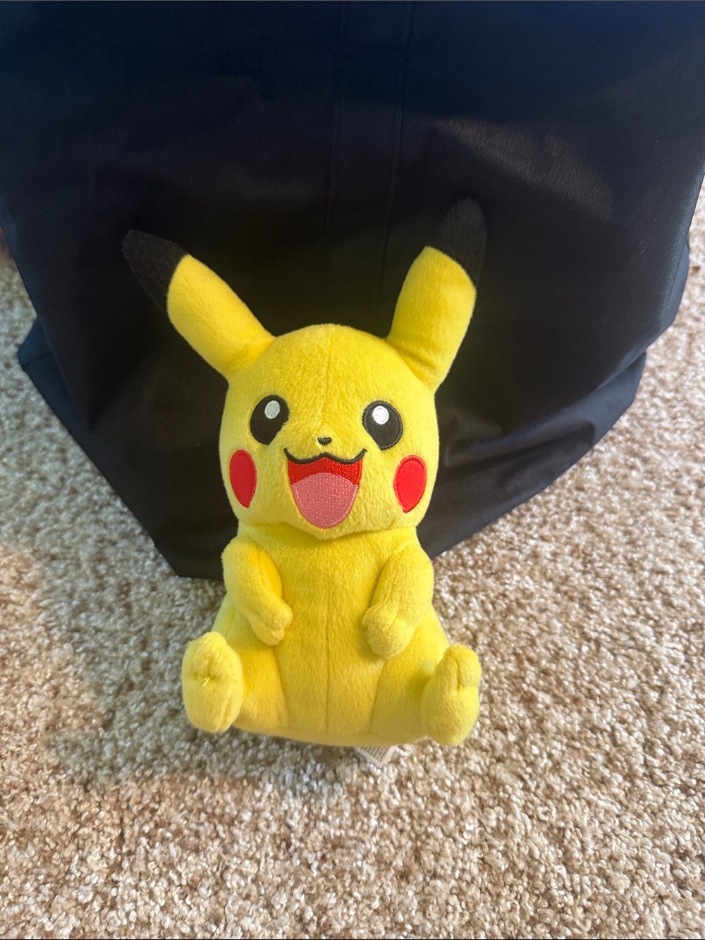Yellow Pikachu Plush Toy - Kids Soft Character Doll